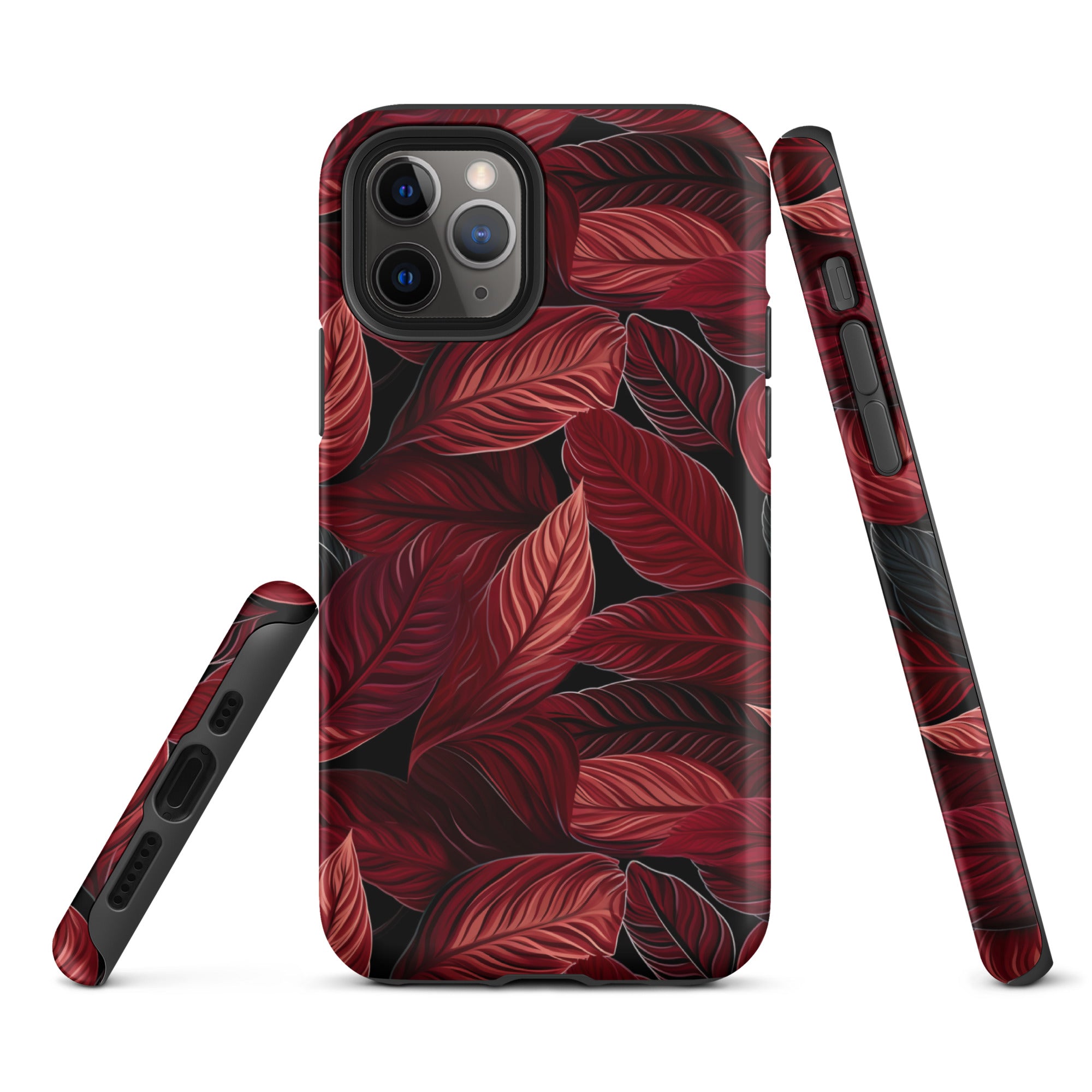 Scarlet Whispers - Lush Autumn Colours in Botanical Bliss - iPhone Case