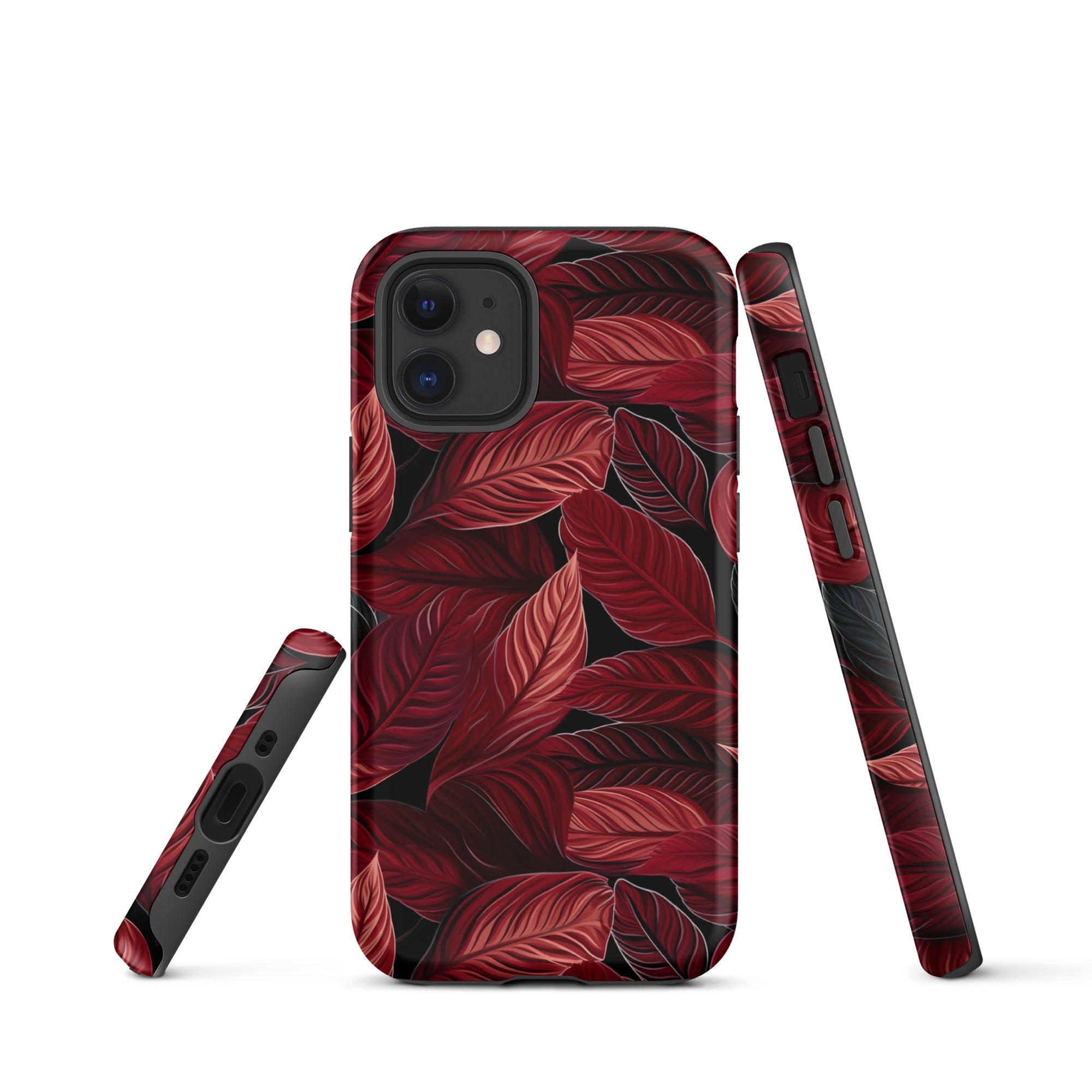 Scarlet Whispers - Lush Autumn Colours in Botanical Bliss - iPhone Case