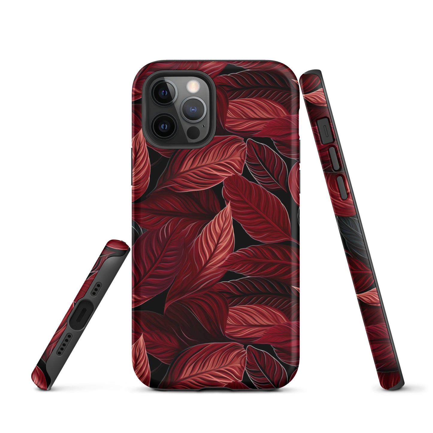 Scarlet Whispers - Lush Autumn Colours in Botanical Bliss - iPhone Case