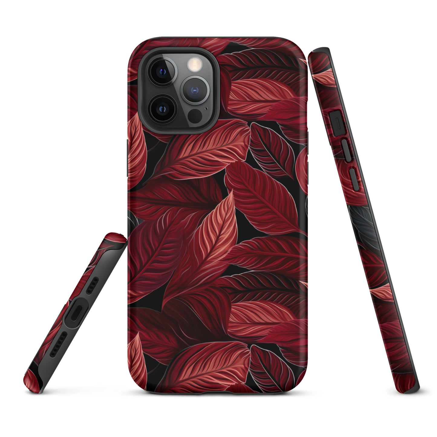 Scarlet Whispers - Lush Autumn Colours in Botanical Bliss - iPhone Case