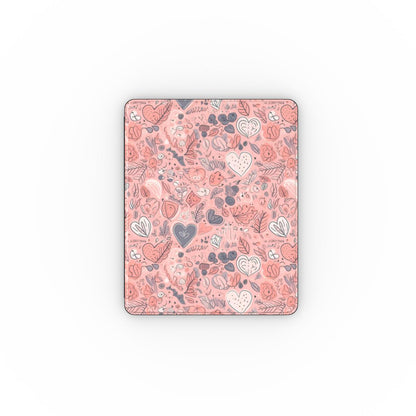 Springtime Blushing Hearts and Leaves - iPad Case