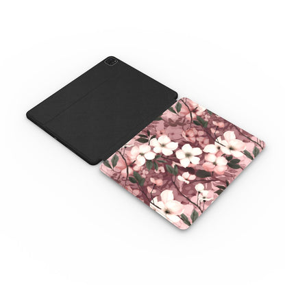 Sparse Dogwood Blossoms - Elegant Florals - iPad Case