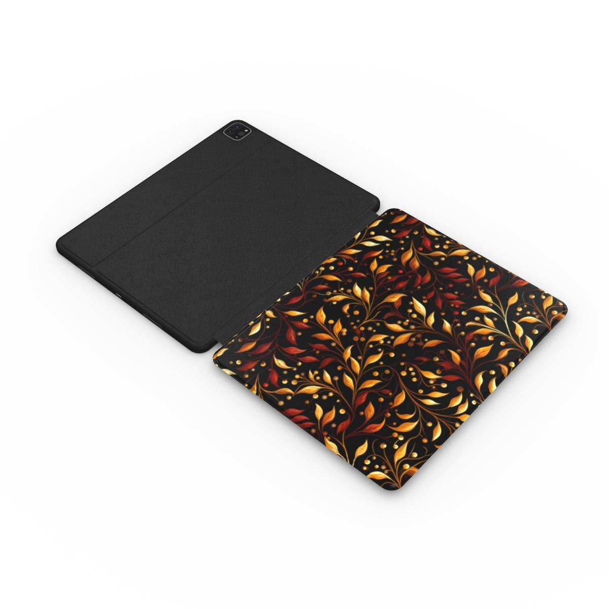 Crimson Cheer - Gilded Garland Elegance - iPad Case