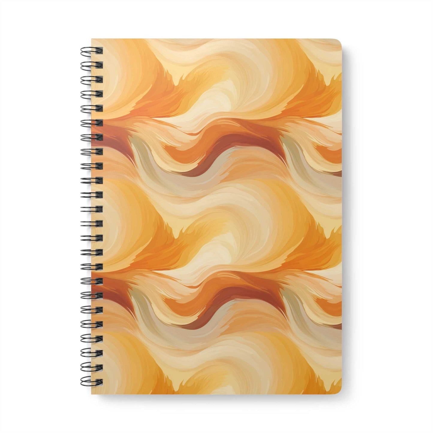 Amber Waves: The Breath of Autumn - Notebook (A5) - Pattern Symphony