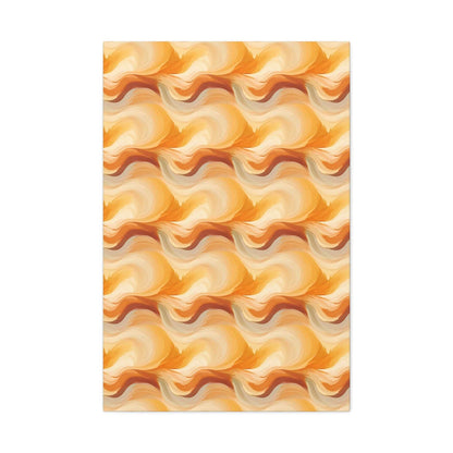 Amber Waves: The Breath of Autumn - Satin Canvas, Stretched - Pattern Symphony