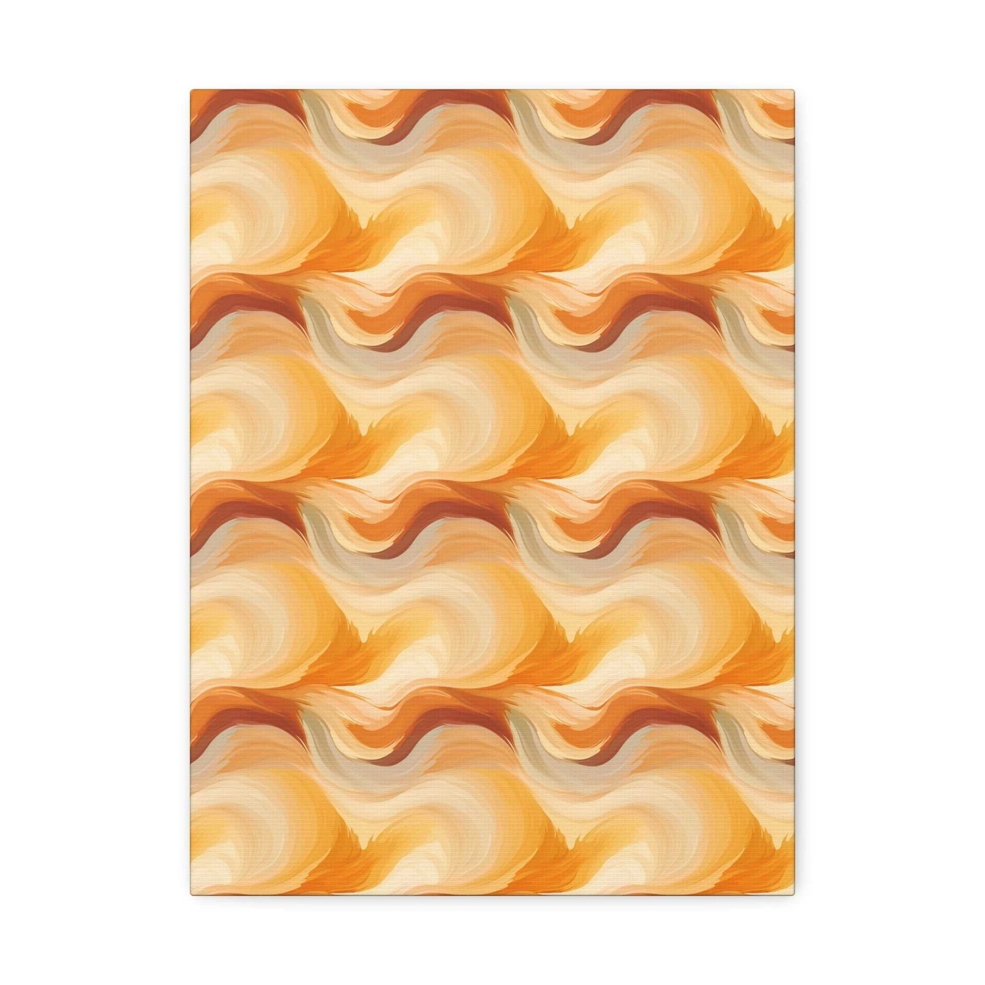 Amber Waves: The Breath of Autumn - Satin Canvas, Stretched - Pattern Symphony