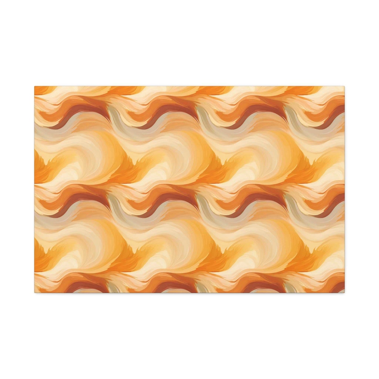 Amber Waves: The Breath of Autumn - Satin Canvas, Stretched - Pattern Symphony