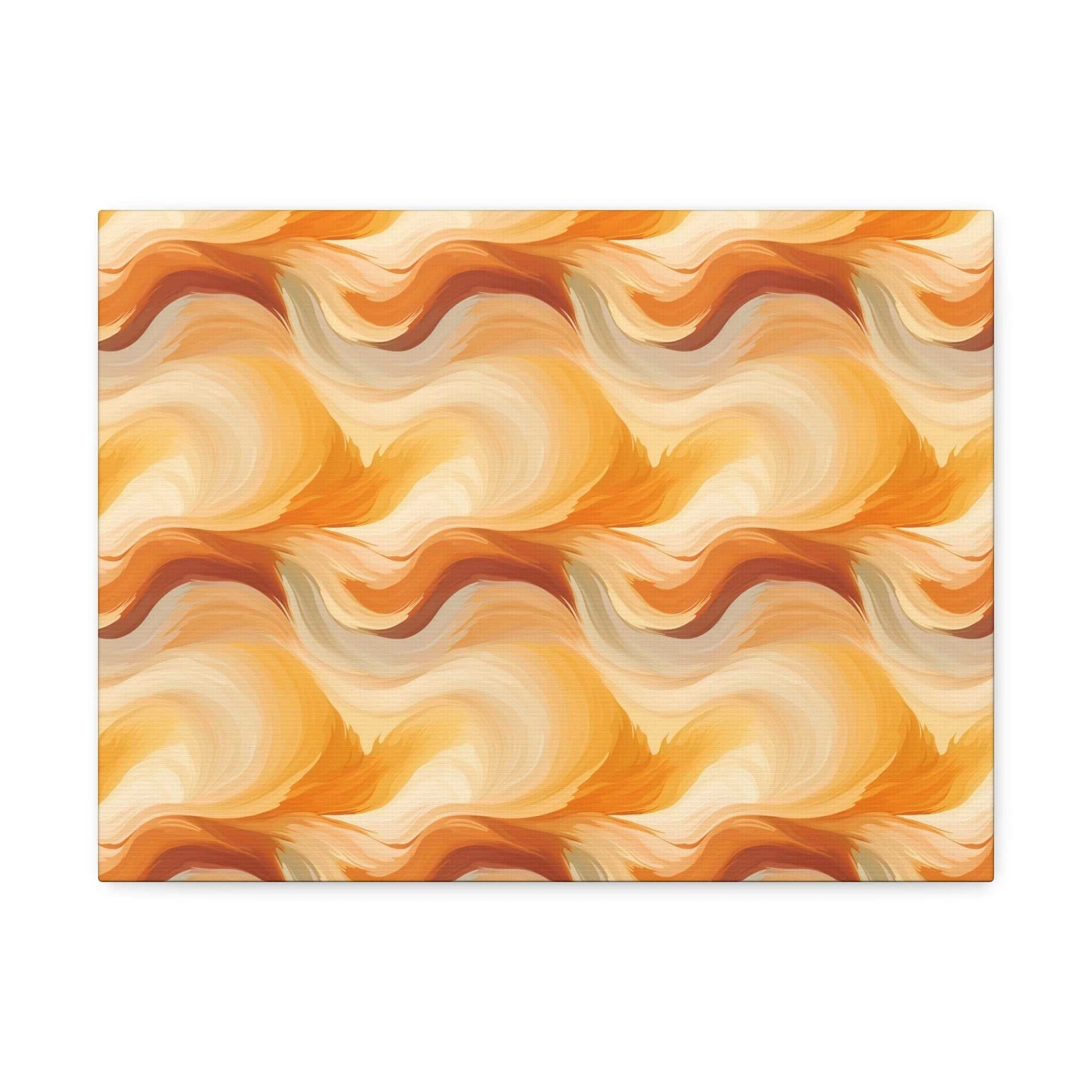 Amber Waves: The Breath of Autumn - Satin Canvas, Stretched - Pattern Symphony