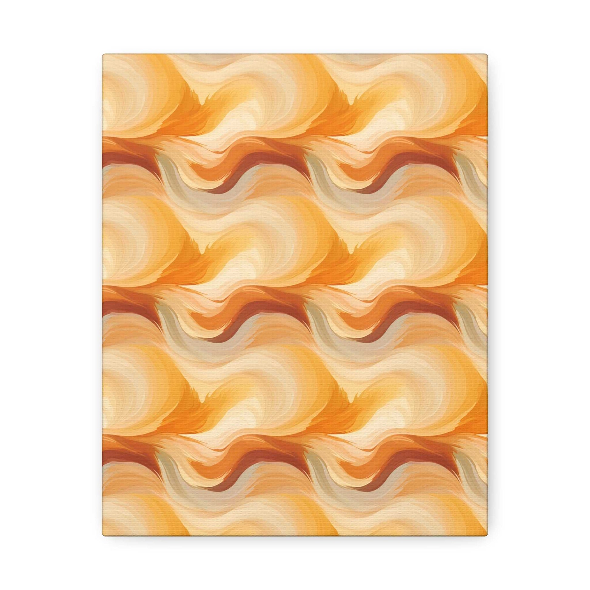 Amber Waves: The Breath of Autumn - Satin Canvas, Stretched - Pattern Symphony