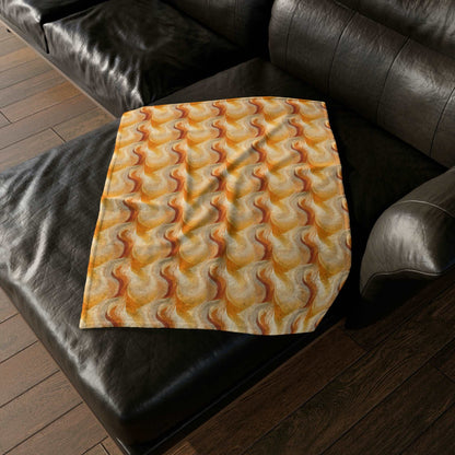 Amber Waves: The Breath of Autumn - The Ideal Throw for Sofas - Pattern Symphony