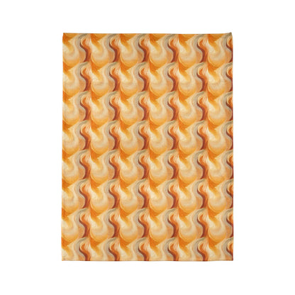 Amber Waves: The Breath of Autumn - The Ideal Throw for Sofas - Pattern Symphony