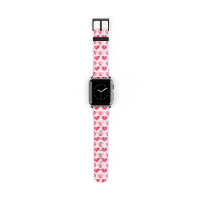 Blotted Love: Blush Strokes - Apple Watch Strap - Pattern Symphony