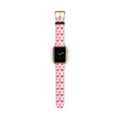 Blotted Love: Blush Strokes - Apple Watch Strap - Pattern Symphony