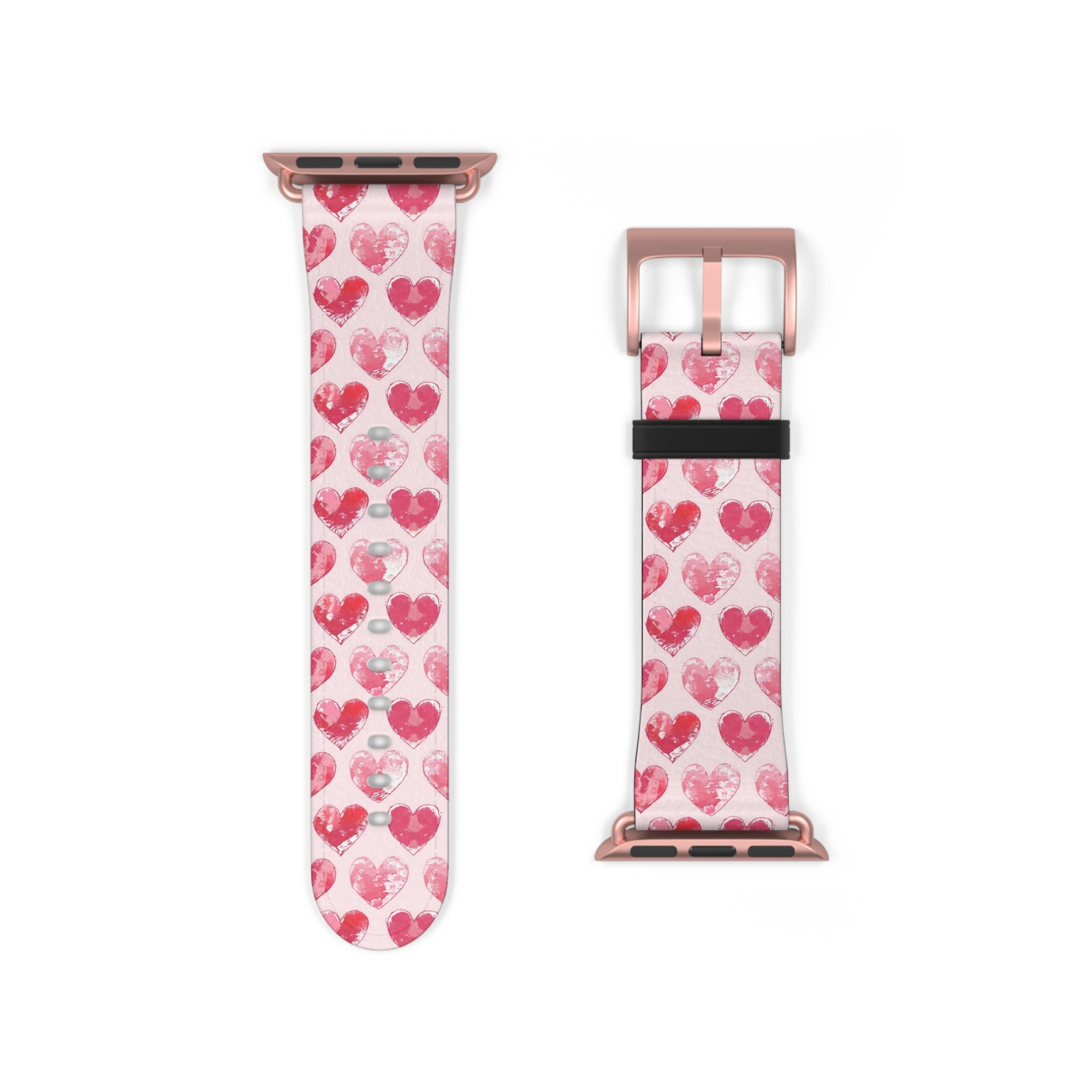 Blotted Love: Blush Strokes - Apple Watch Strap - Pattern Symphony