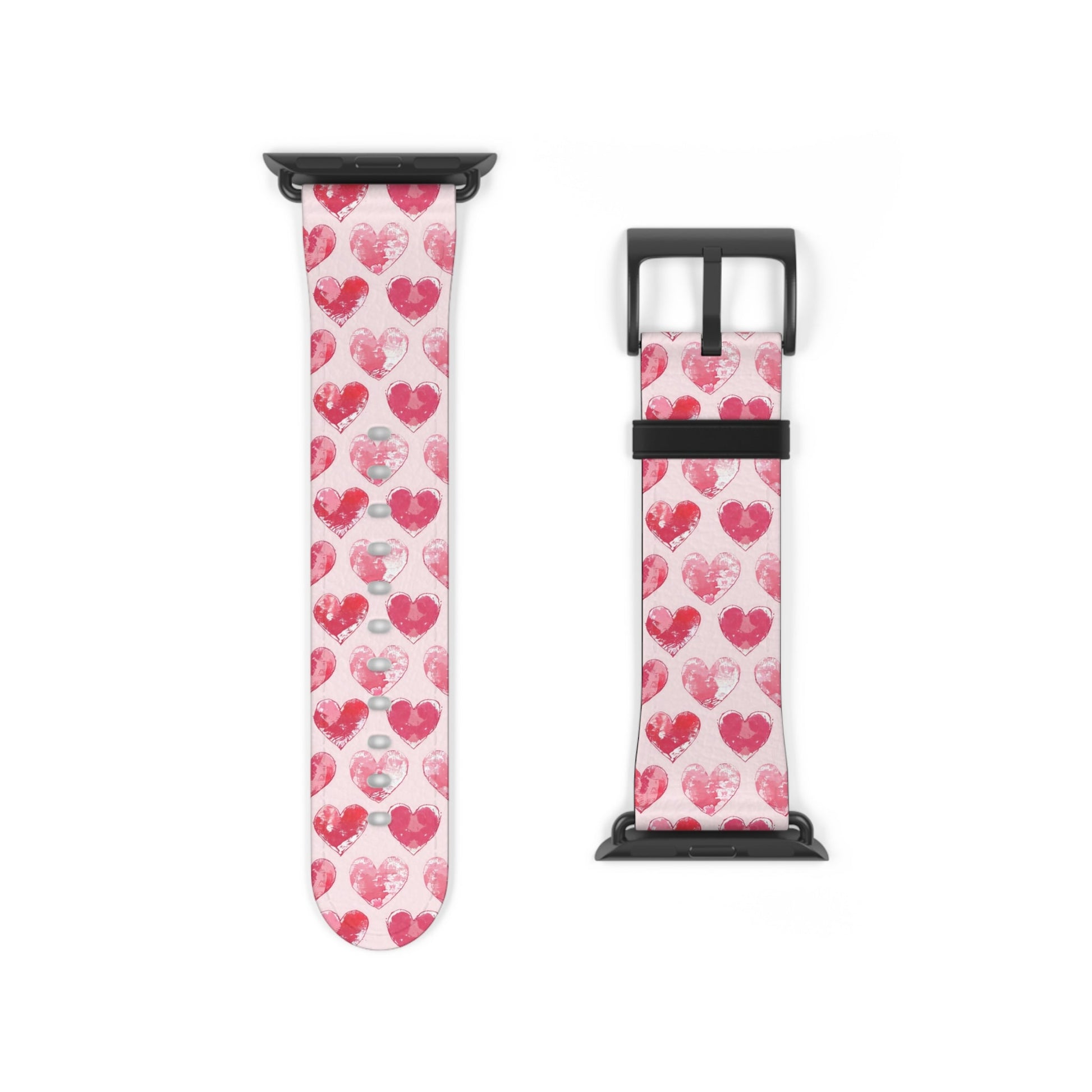 Blotted Love: Blush Strokes - Apple Watch Strap - Pattern Symphony