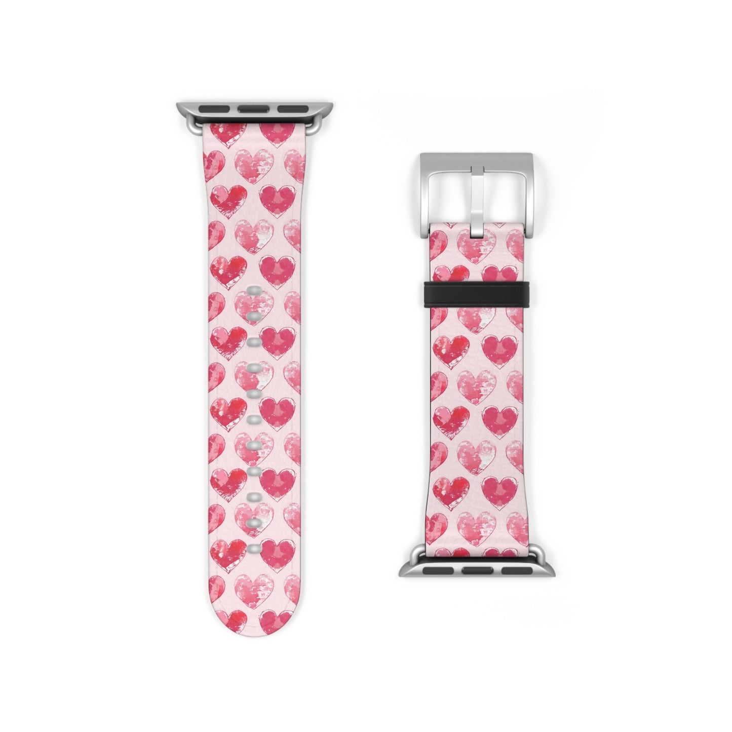 Blotted Love: Blush Strokes - Apple Watch Strap - Pattern Symphony