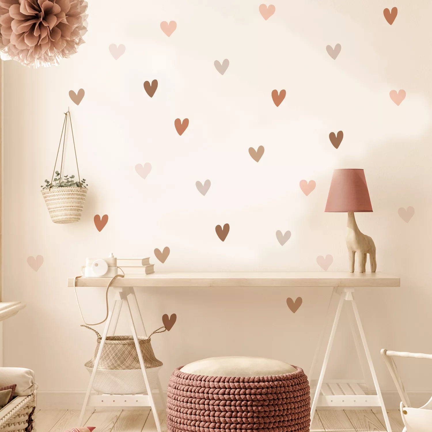 Boho Hearts - Versatile Wall Art Decals - Pattern Symphony