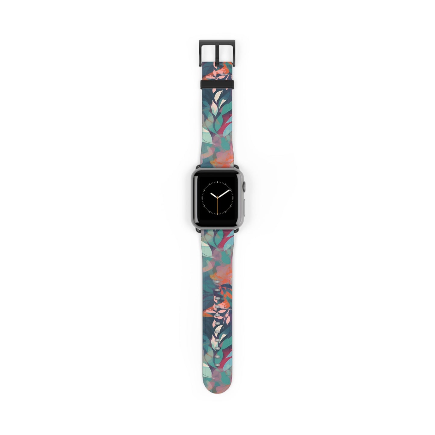 Botanical Bliss - Stylized Abstract Flower Design - Apple Watch Strap - Pattern Symphony