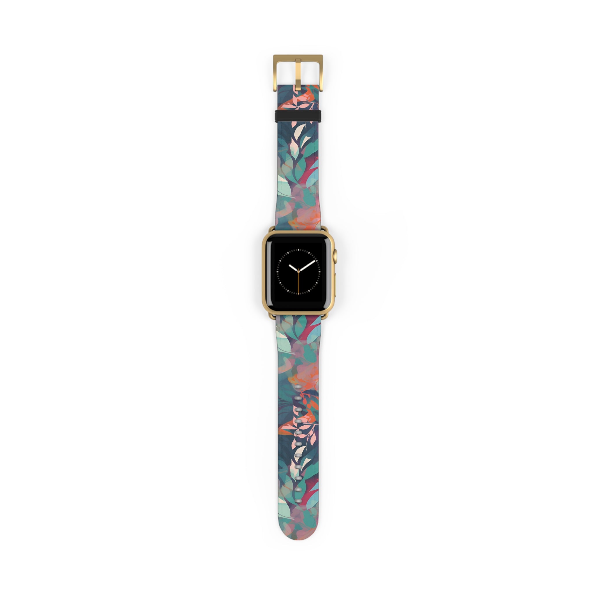 Botanical Bliss - Stylized Abstract Flower Design - Apple Watch Strap - Pattern Symphony