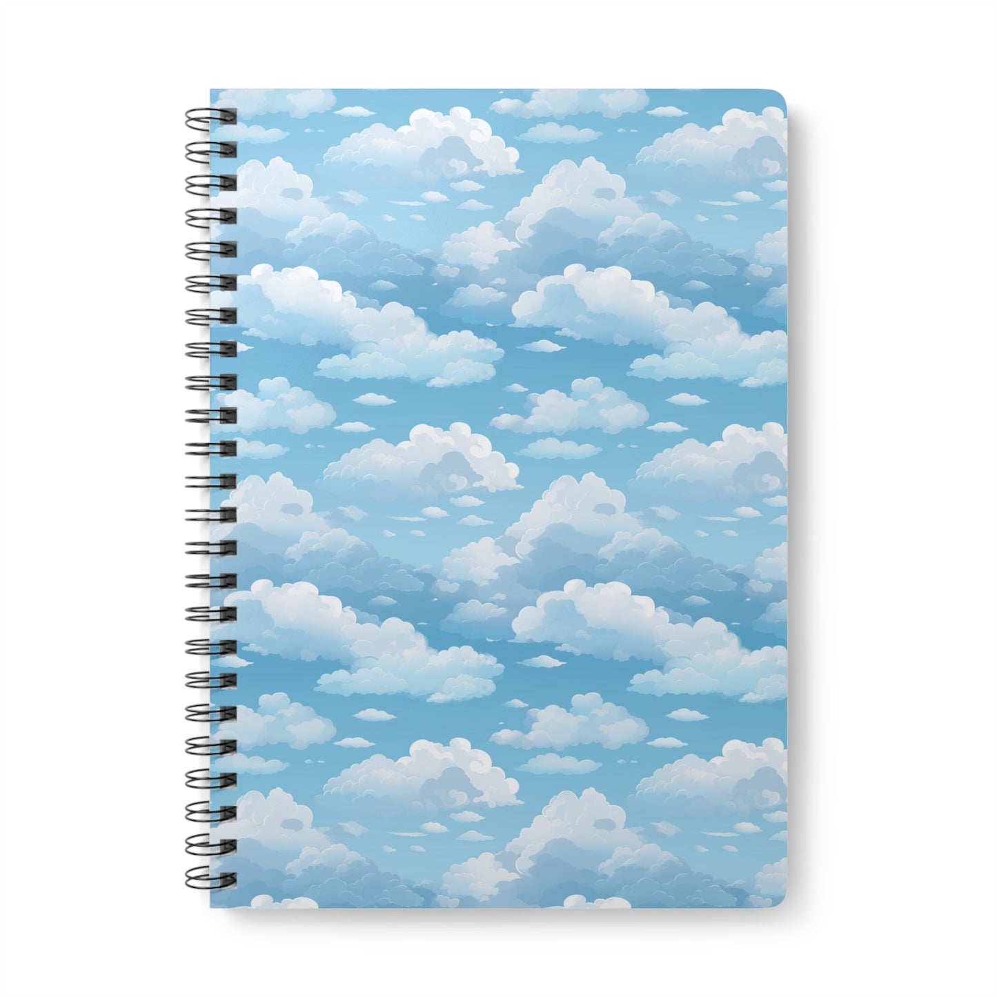 Boundless Azure Horizon - Calm Sky Design Spiral Notebook - Perfect for Journaling, Note-taking, and Sketching Paper products Pattern Symphony   