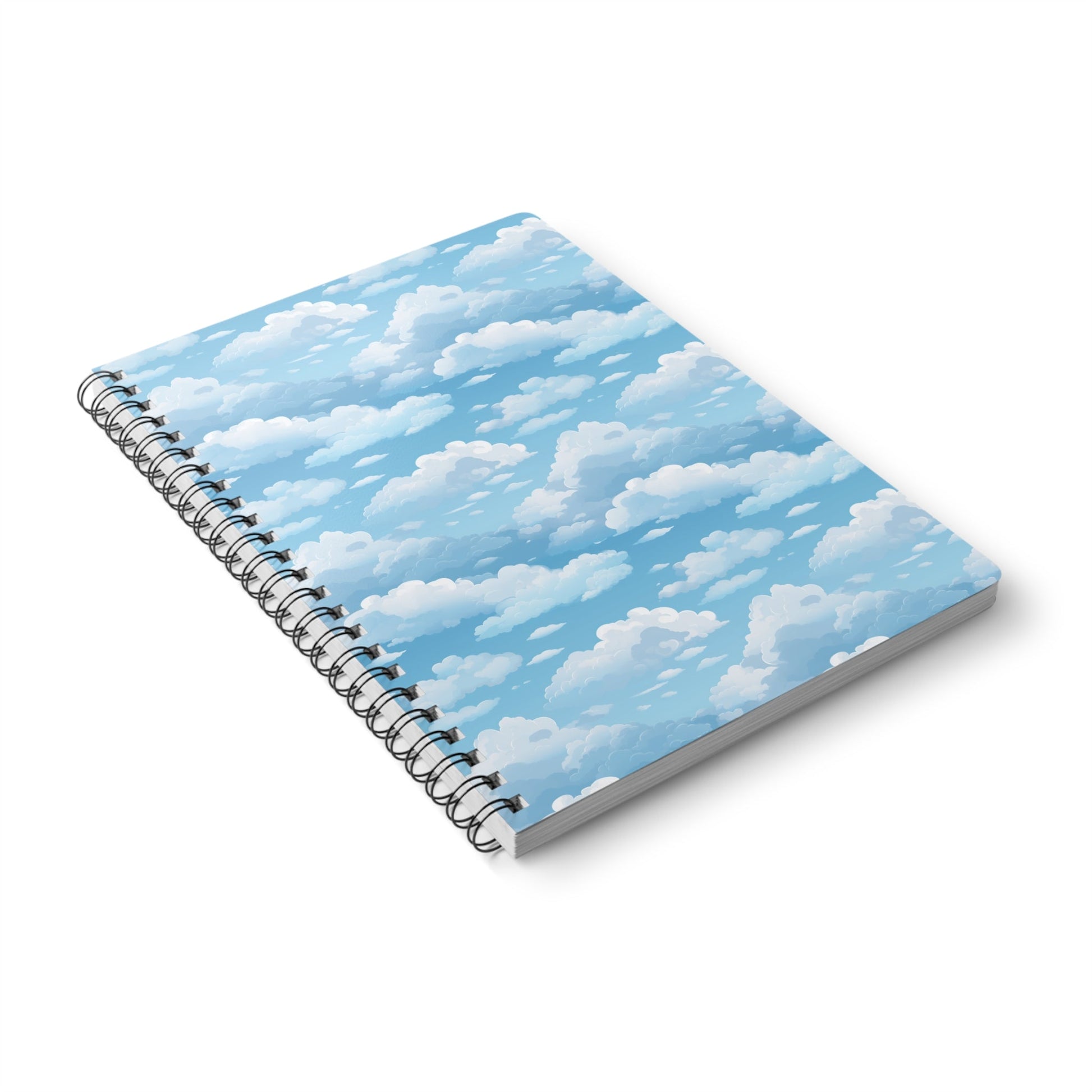 Boundless Azure Horizon - Calm Sky Design Spiral Notebook - Perfect for Journaling, Note-taking, and Sketching Paper products Pattern Symphony   