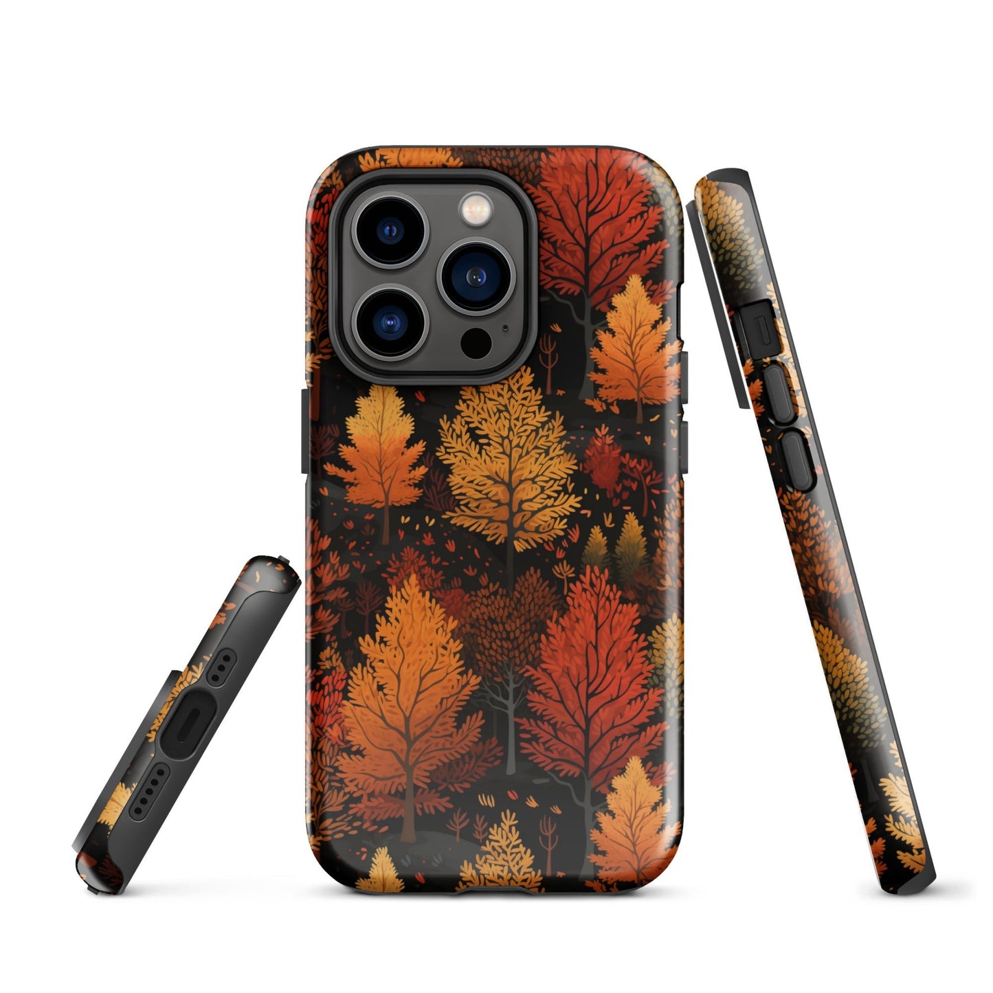 Bronzed Forest - A Chromatic Landscape - iPhone Case - Pattern Symphony