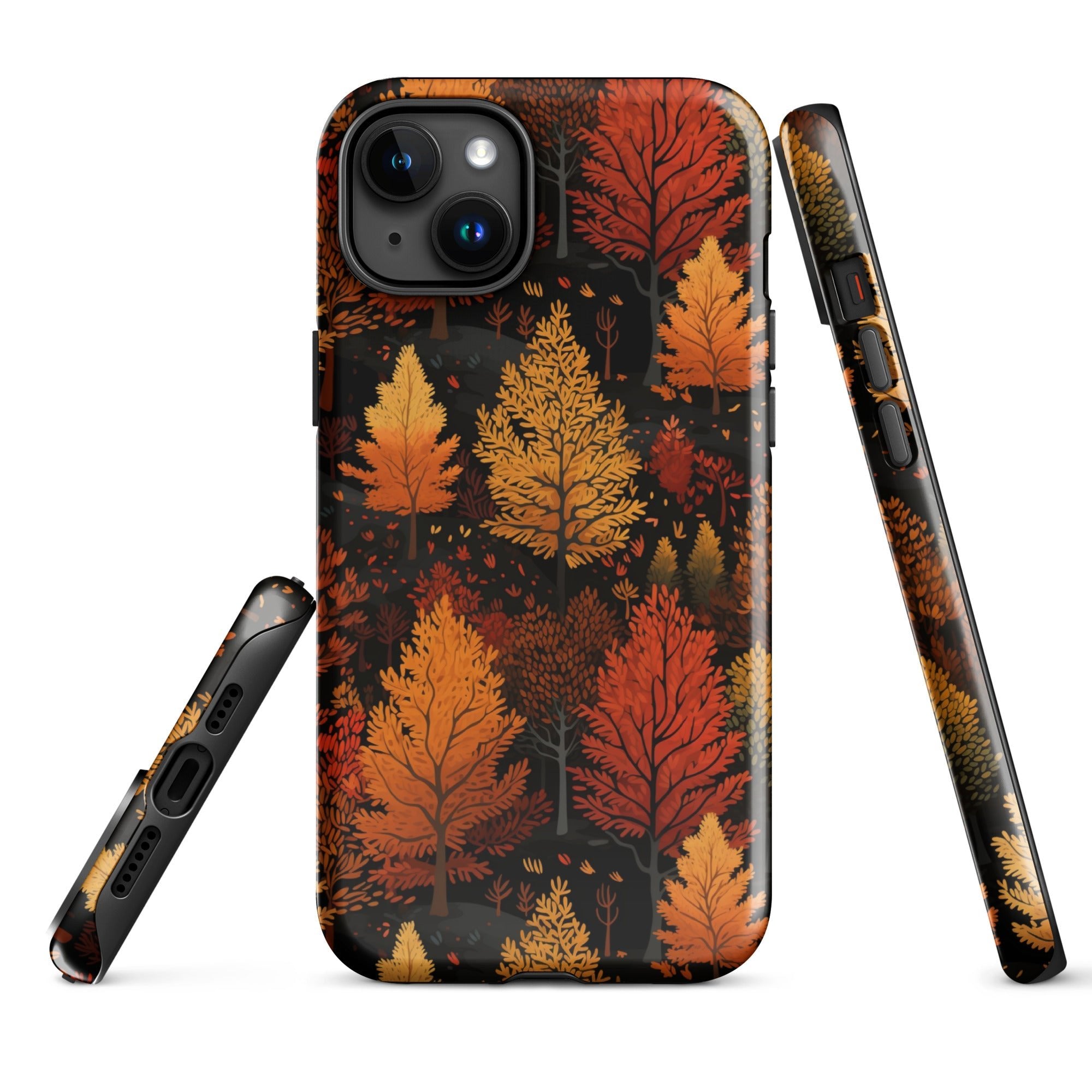 Bronzed Forest - A Chromatic Landscape - iPhone Case - Pattern Symphony