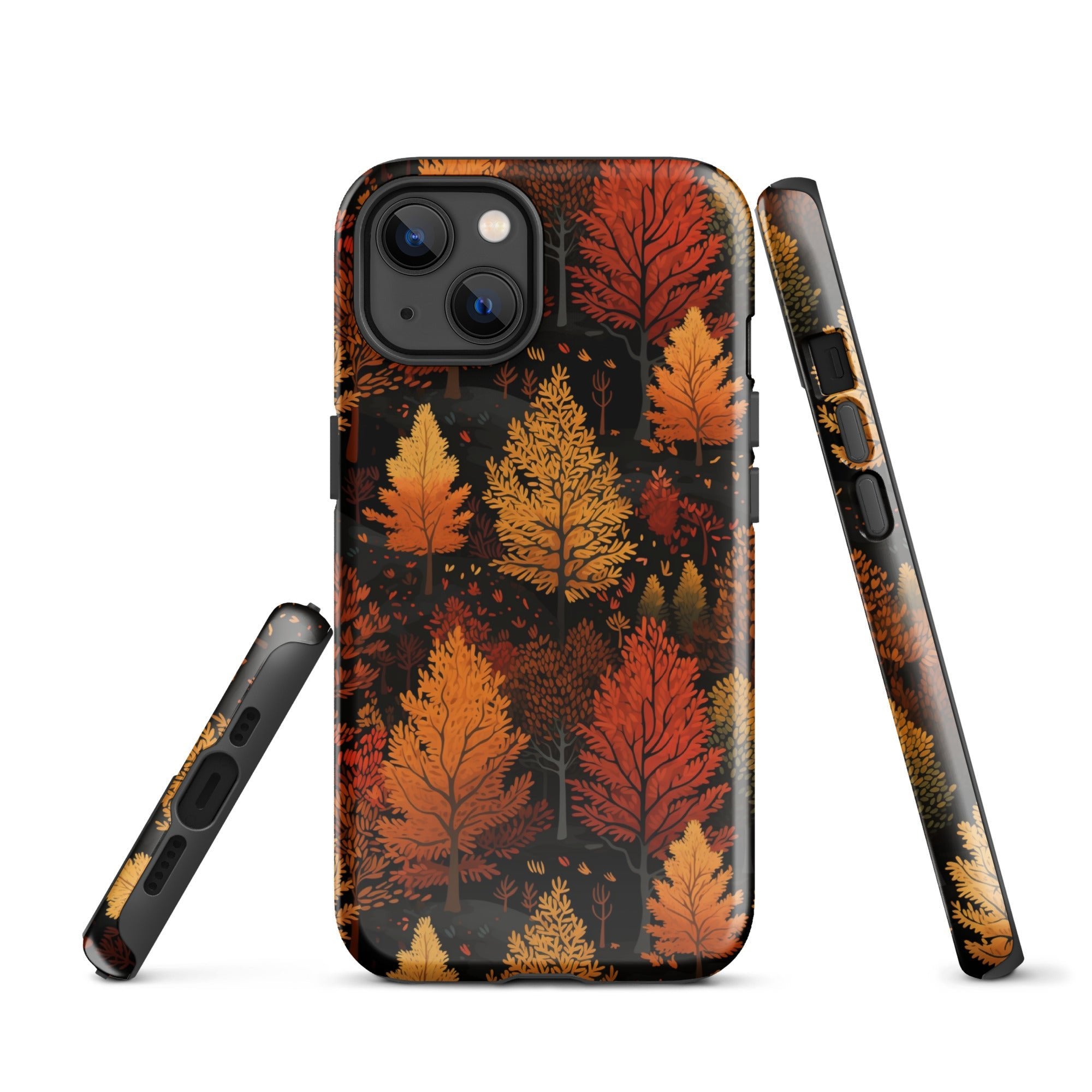 Bronzed Forest - A Chromatic Landscape - iPhone Case - Pattern Symphony