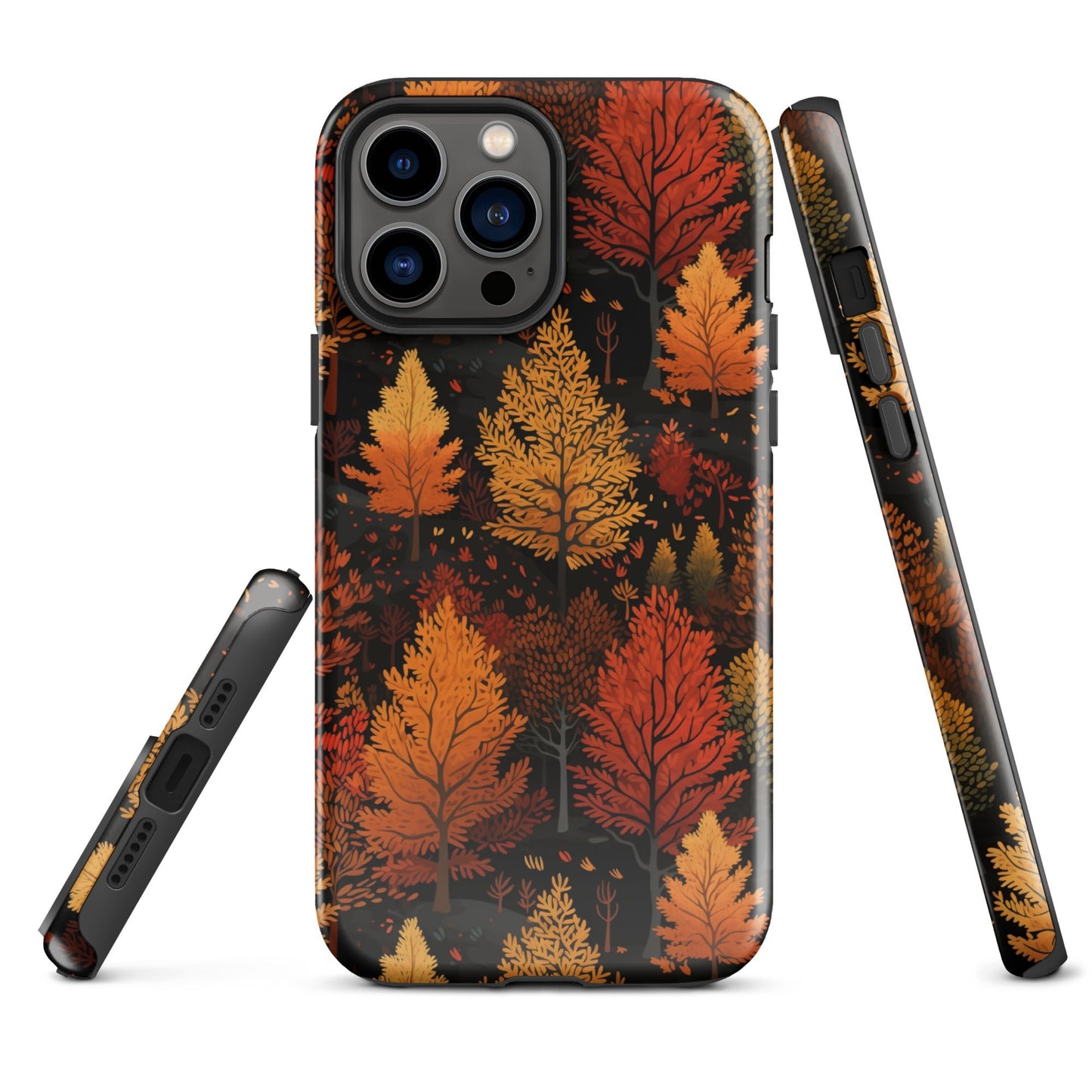 Bronzed Forest - A Chromatic Landscape - iPhone Case - Pattern Symphony