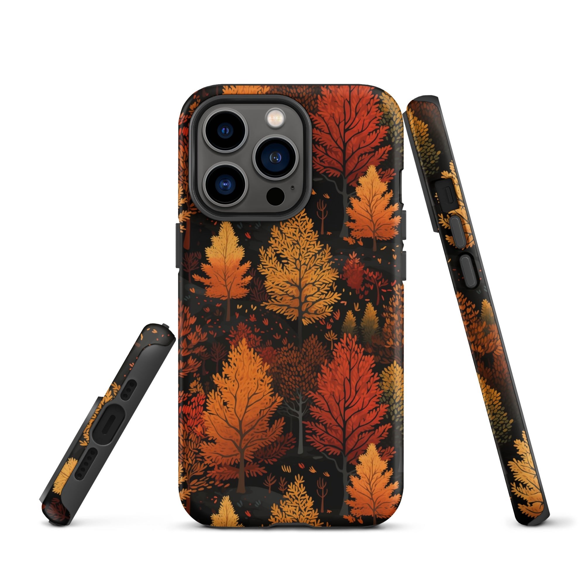 Bronzed Forest - A Chromatic Landscape - iPhone Case - Pattern Symphony