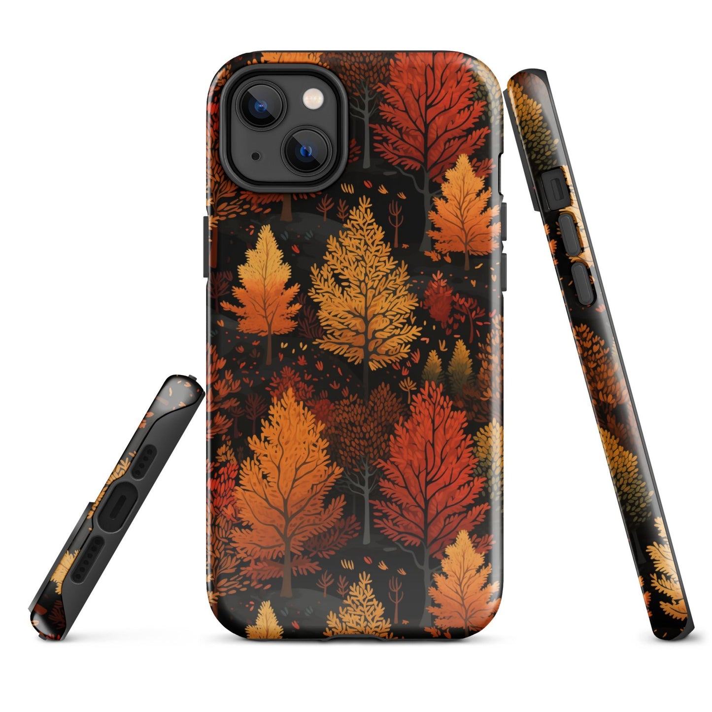 Bronzed Forest - A Chromatic Landscape - iPhone Case - Pattern Symphony