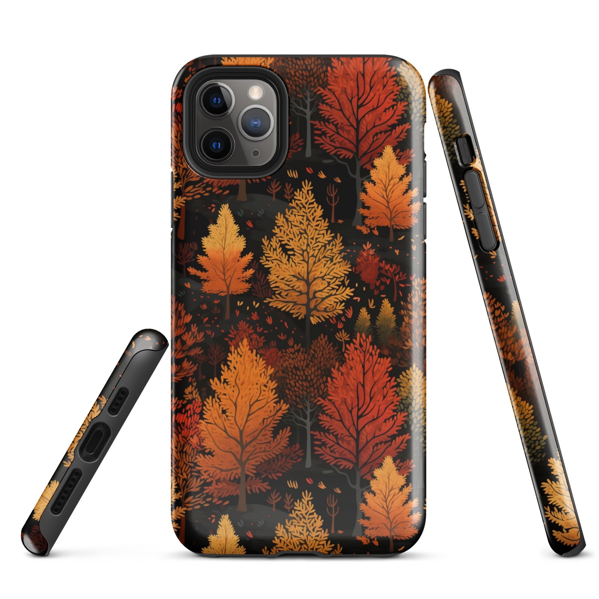 Bronzed Forest - A Chromatic Landscape - iPhone Case - Pattern Symphony