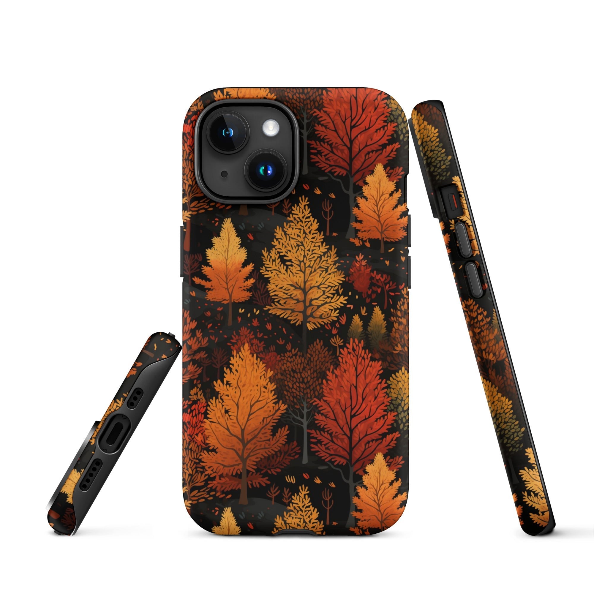 Bronzed Forest - A Chromatic Landscape - iPhone Case - Pattern Symphony