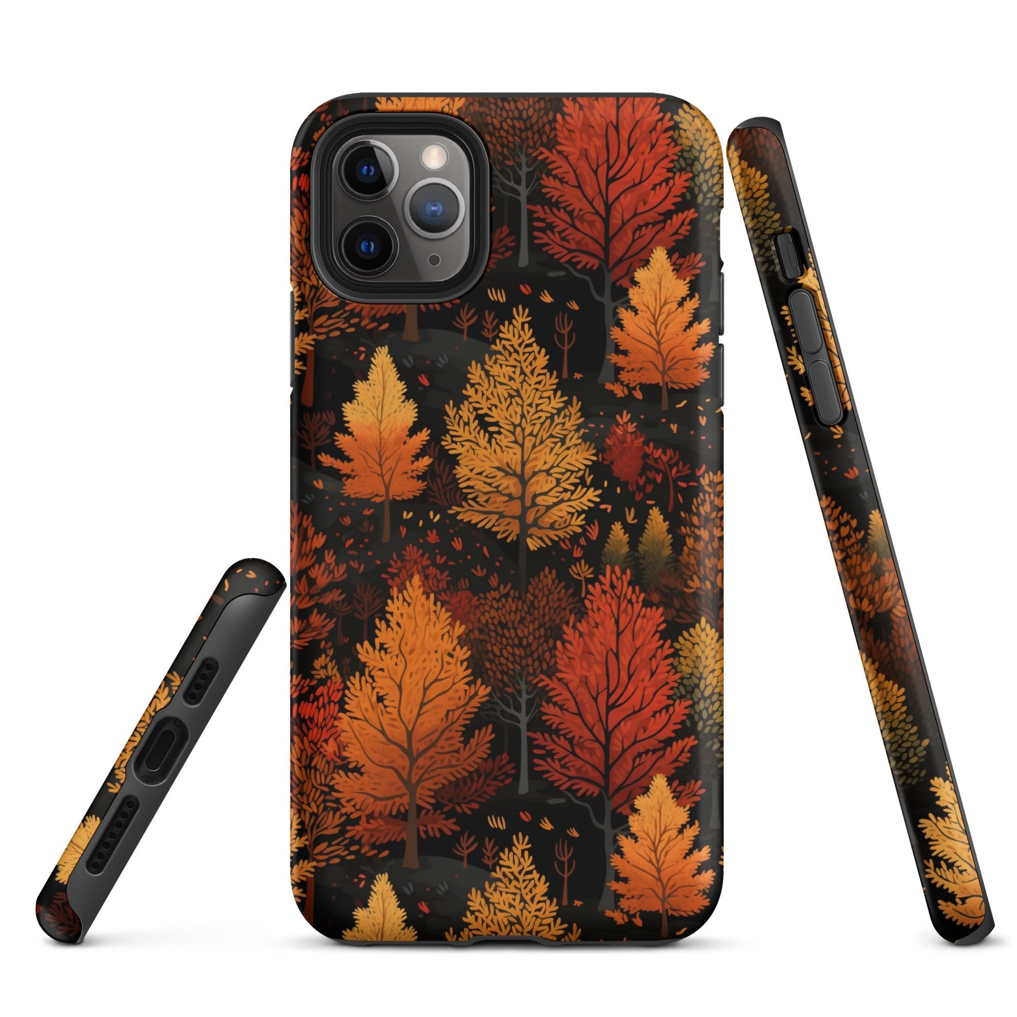 Bronzed Forest - A Chromatic Landscape - iPhone Case - Pattern Symphony