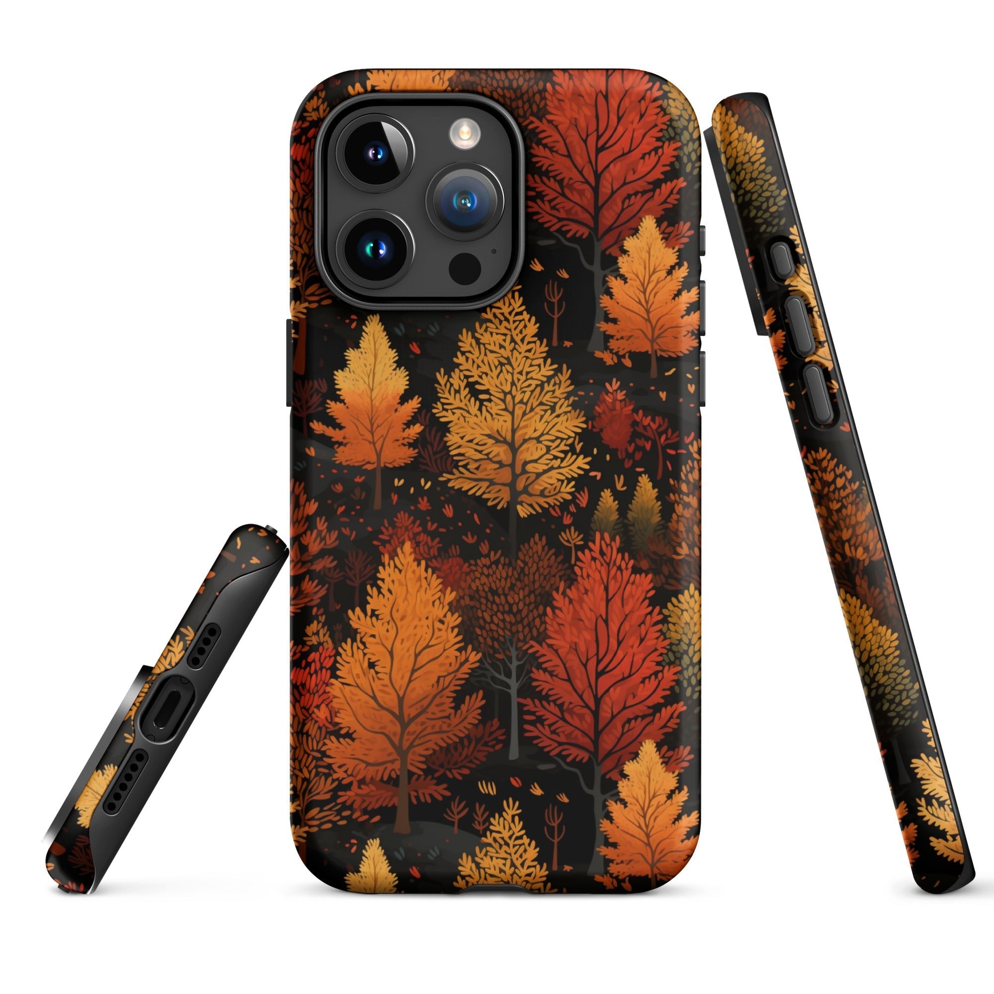 Bronzed Forest - A Chromatic Landscape - iPhone Case - Pattern Symphony