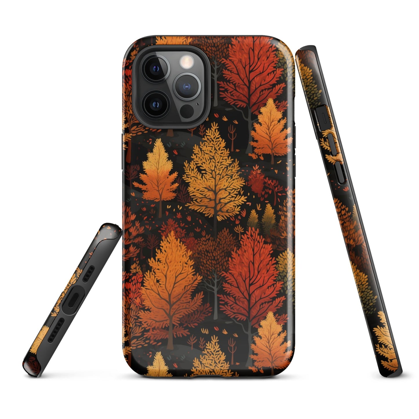 Bronzed Forest - A Chromatic Landscape - iPhone Case - Pattern Symphony