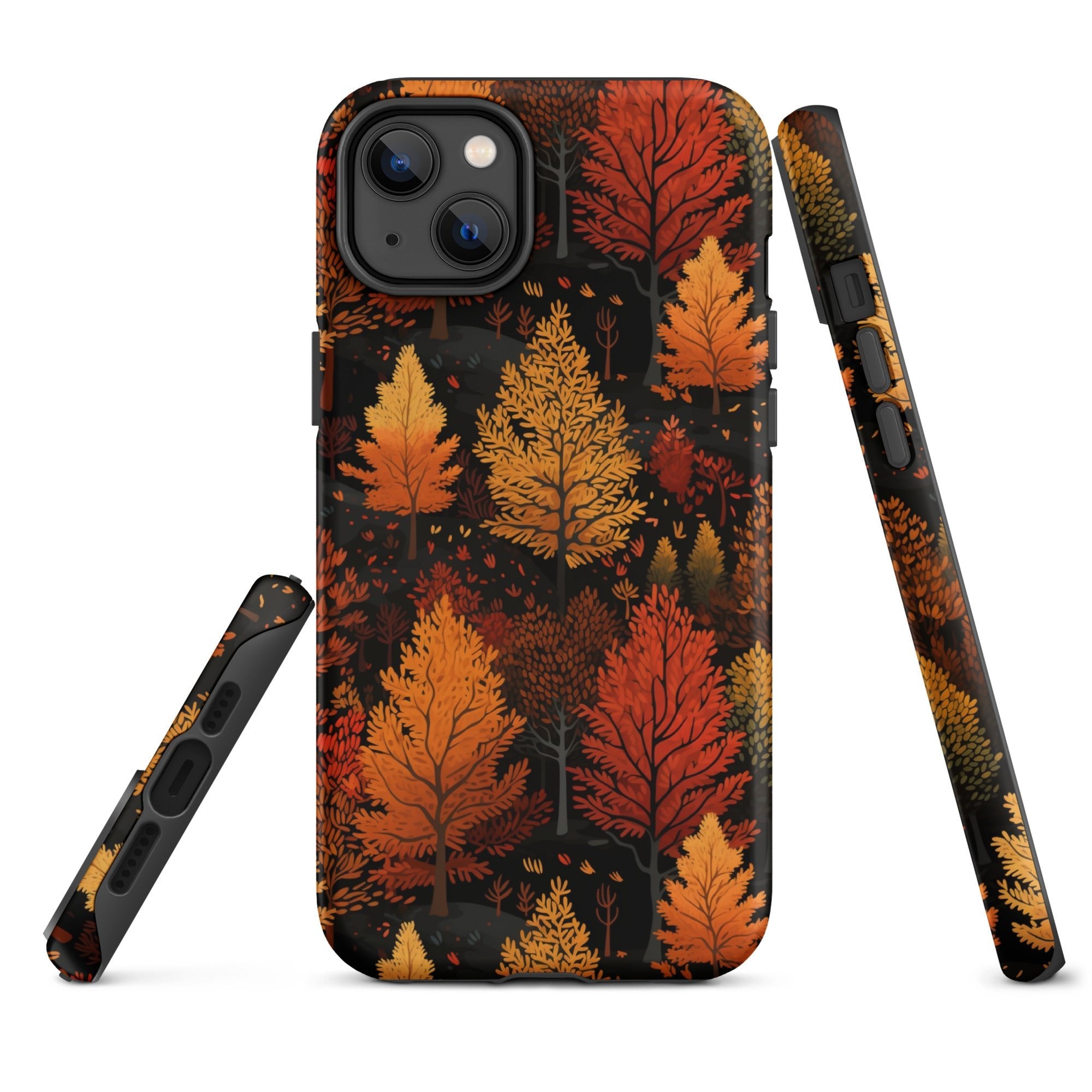 Bronzed Forest - A Chromatic Landscape - iPhone Case - Pattern Symphony