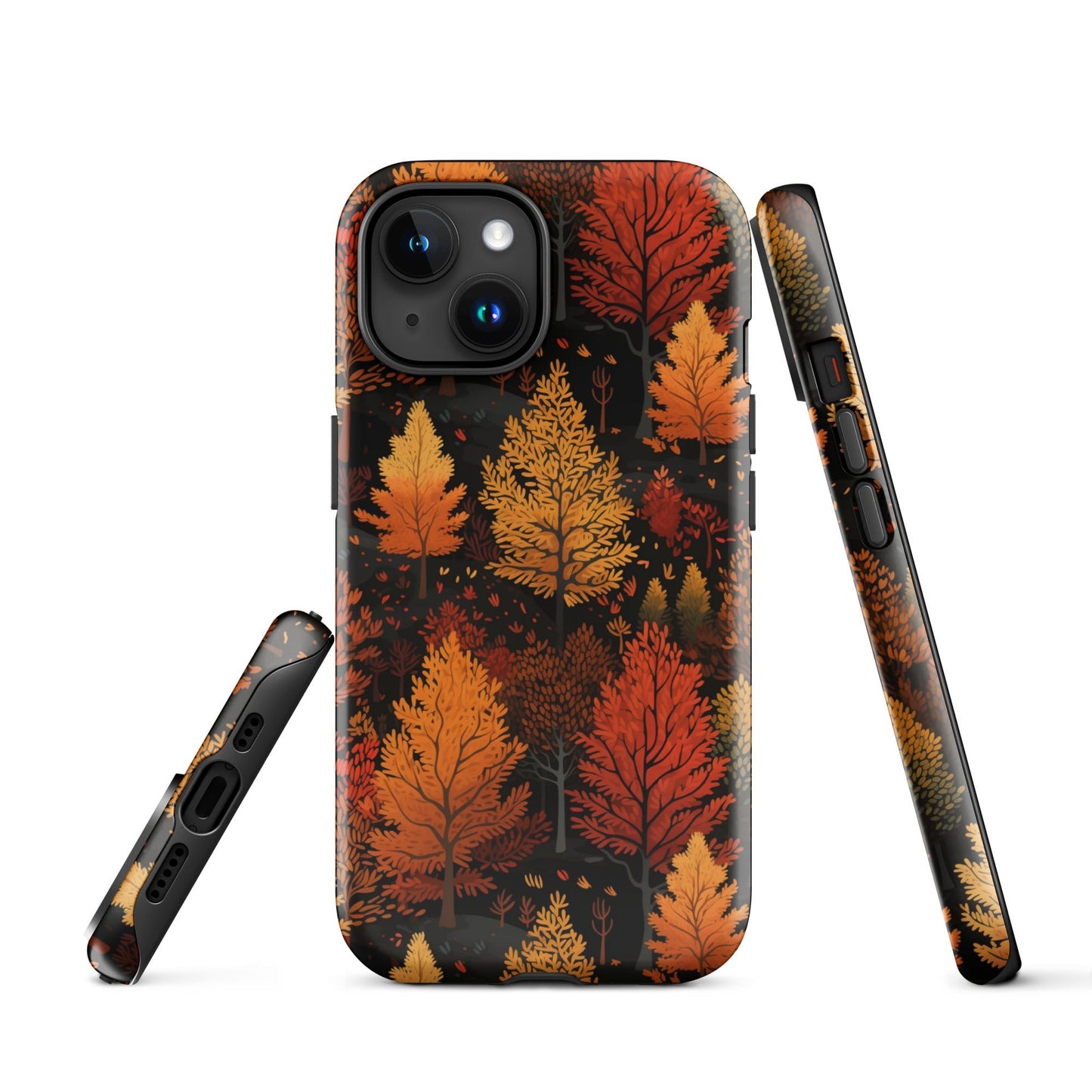 Bronzed Forest - A Chromatic Landscape - iPhone Case - Pattern Symphony