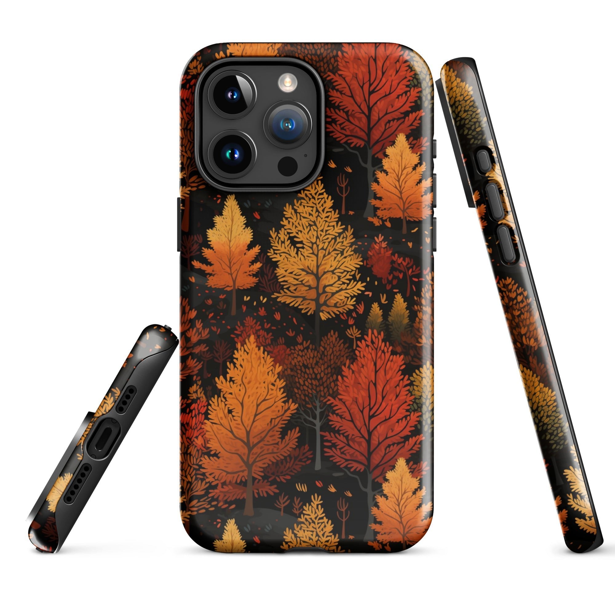 Bronzed Forest - A Chromatic Landscape - iPhone Case - Pattern Symphony