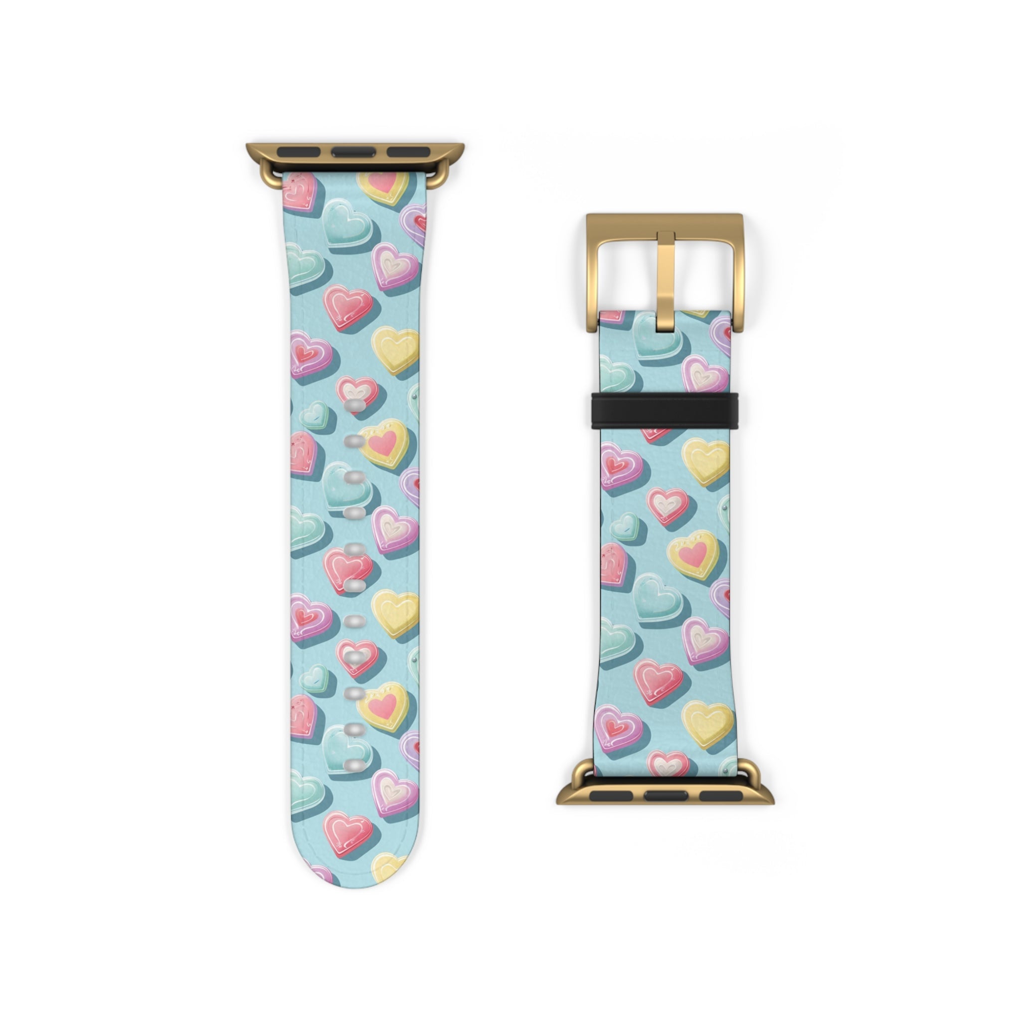 Candy Hearts: Cupid's Canvas - Apple Watch Strap - Pattern Symphony