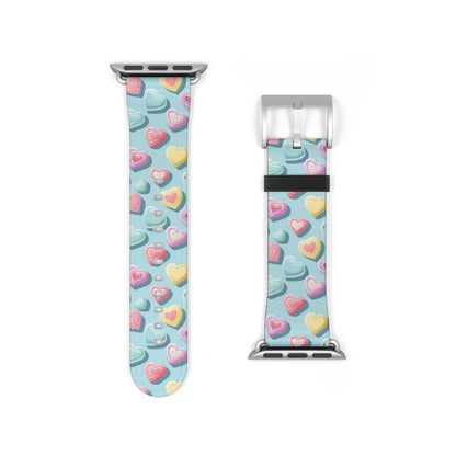 Candy Hearts: Cupid's Canvas - Apple Watch Strap - Pattern Symphony