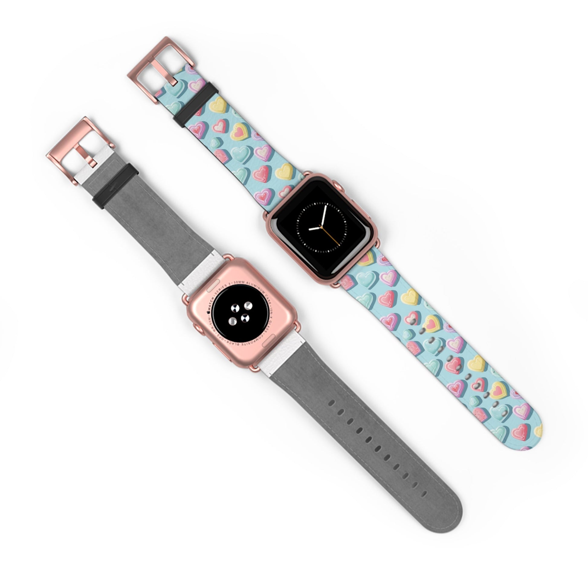 Candy Hearts: Cupid's Canvas - Apple Watch Strap - Pattern Symphony