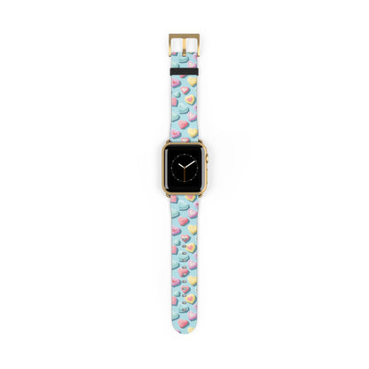 Candy Hearts: Cupid's Canvas - Apple Watch Strap - Pattern Symphony