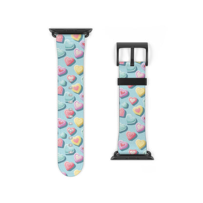 Candy Hearts: Cupid's Canvas - Apple Watch Strap - Pattern Symphony