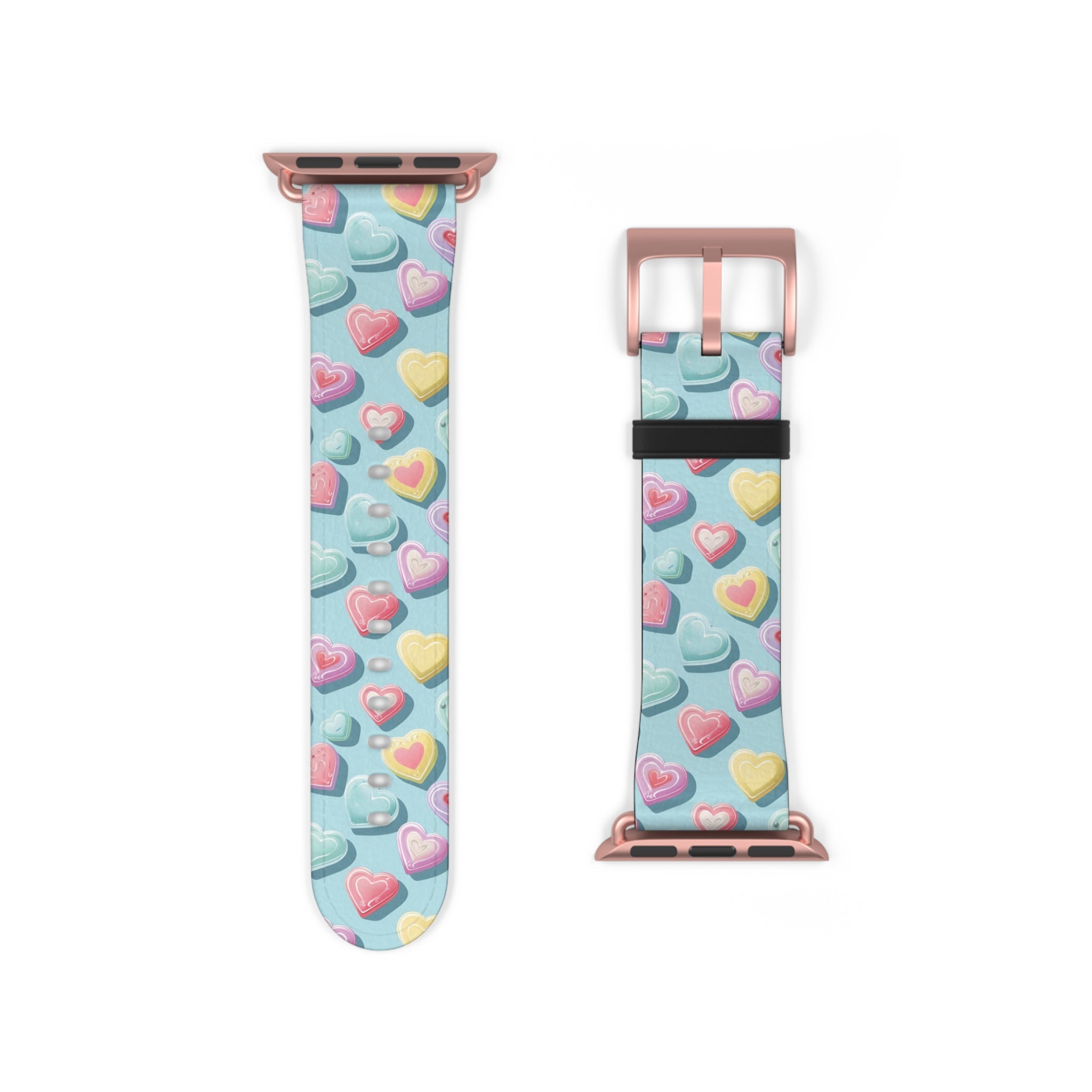 Candy Hearts: Cupid's Canvas - Apple Watch Strap - Pattern Symphony