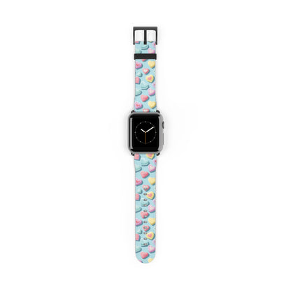 Candy Hearts: Cupid's Canvas - Apple Watch Strap - Pattern Symphony