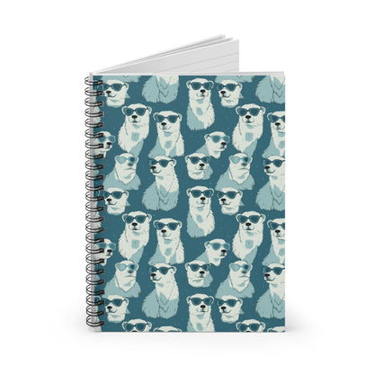 Chillin' Polar Bears Spiral Notebook - Ruled Line Paper products Pattern Symphony   