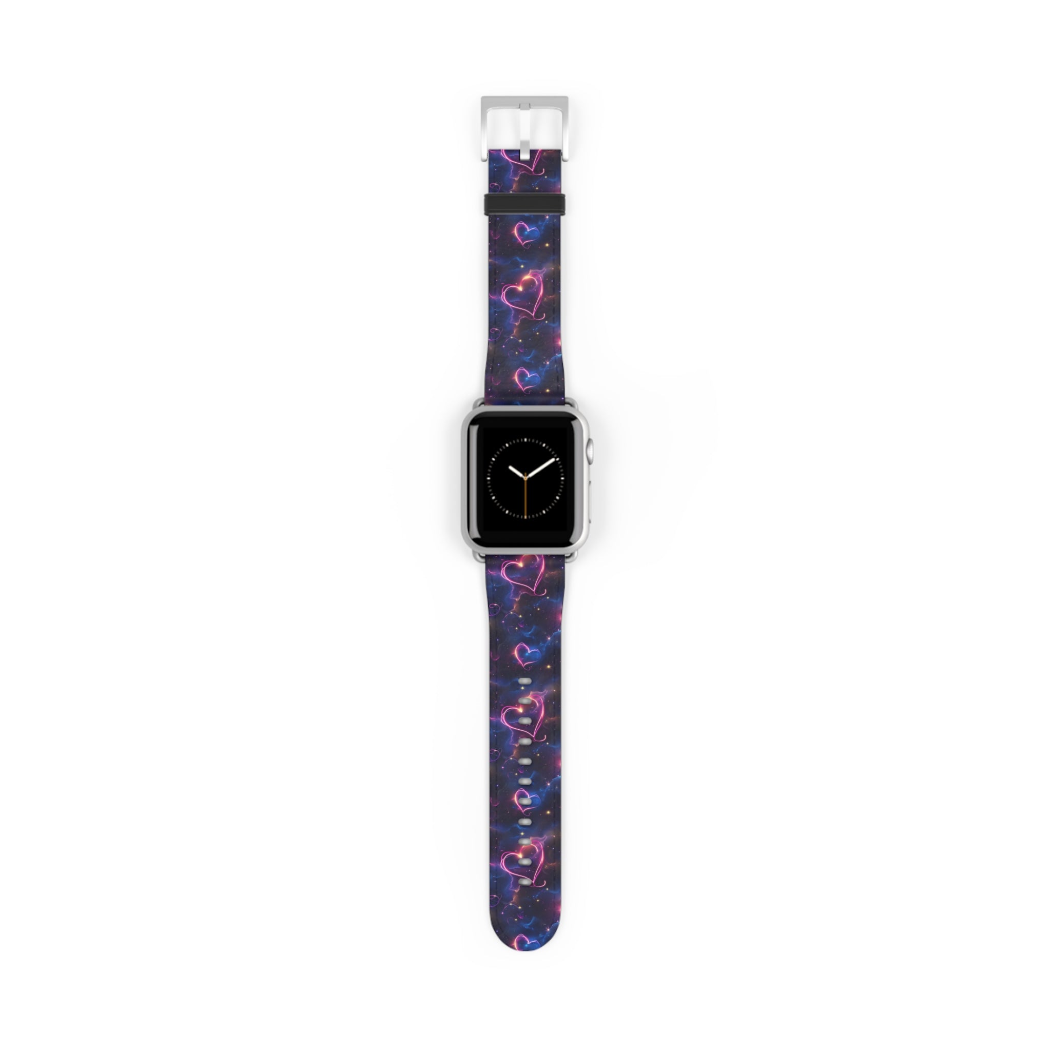 Cosmic Love: Nebula Embrace - Apple Watch Strap - Pattern Symphony