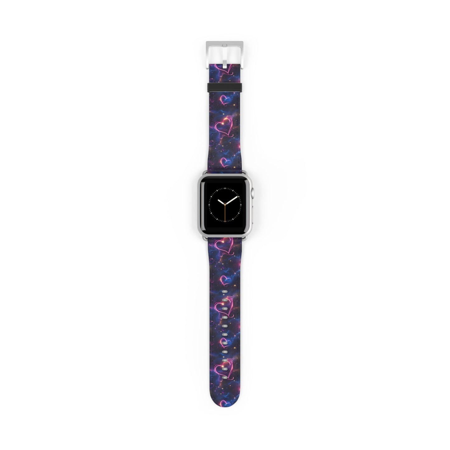 Cosmic Love: Nebula Embrace - Apple Watch Strap - Pattern Symphony