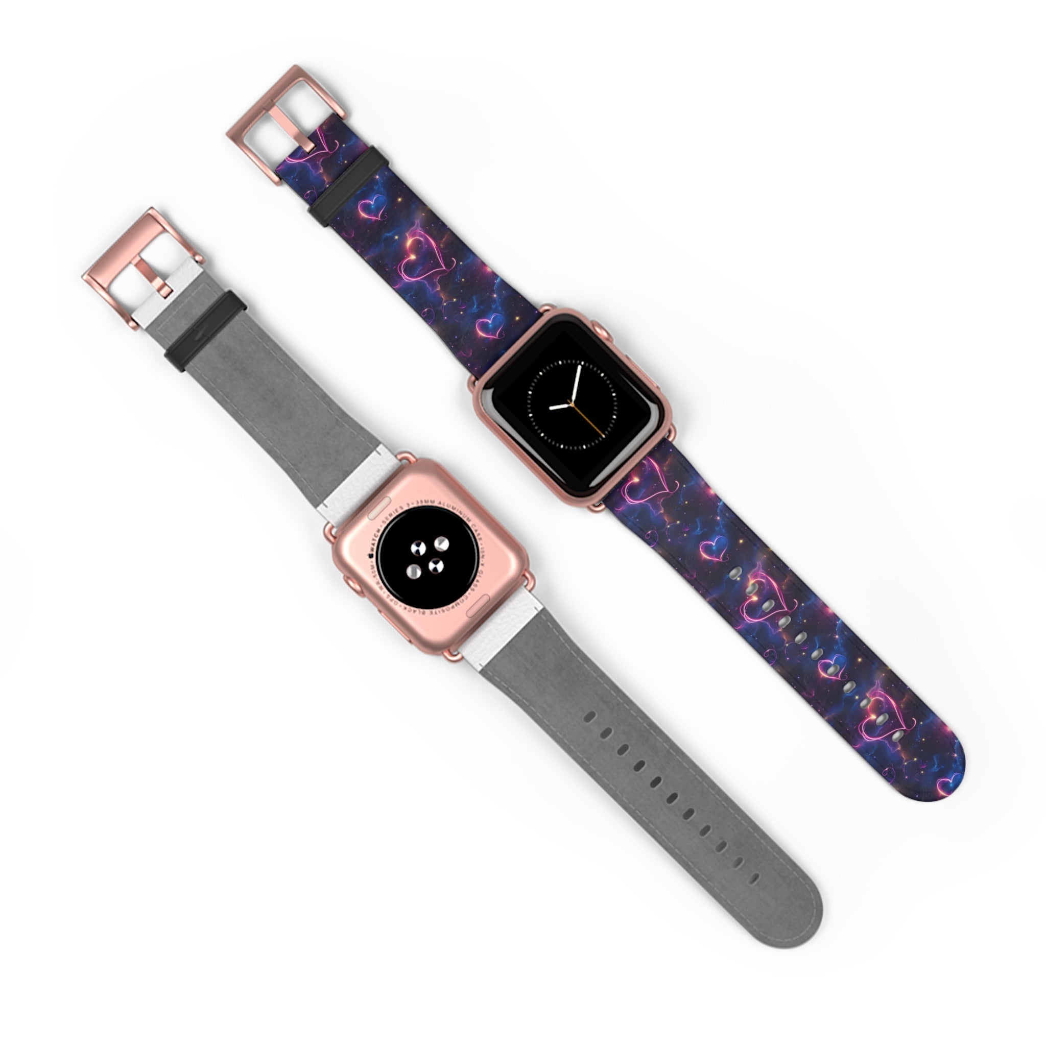 Cosmic Love: Nebula Embrace - Apple Watch Strap - Pattern Symphony